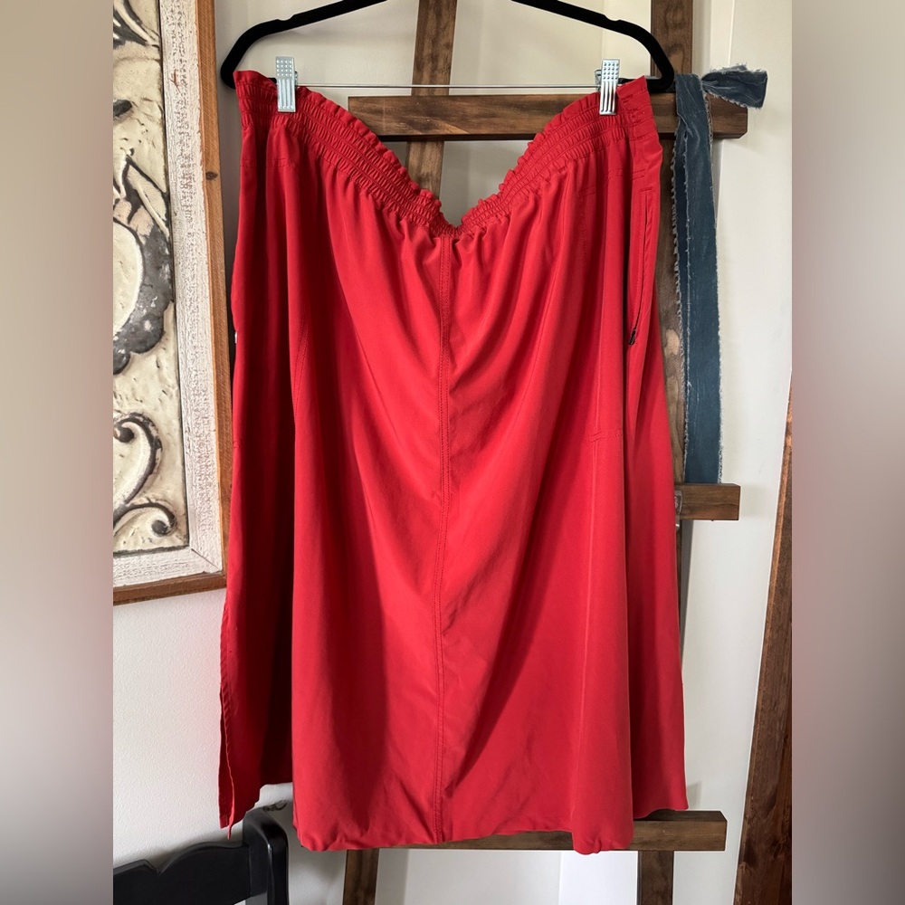 Athleta Red/Orange Savannah Skirt Sz 3X